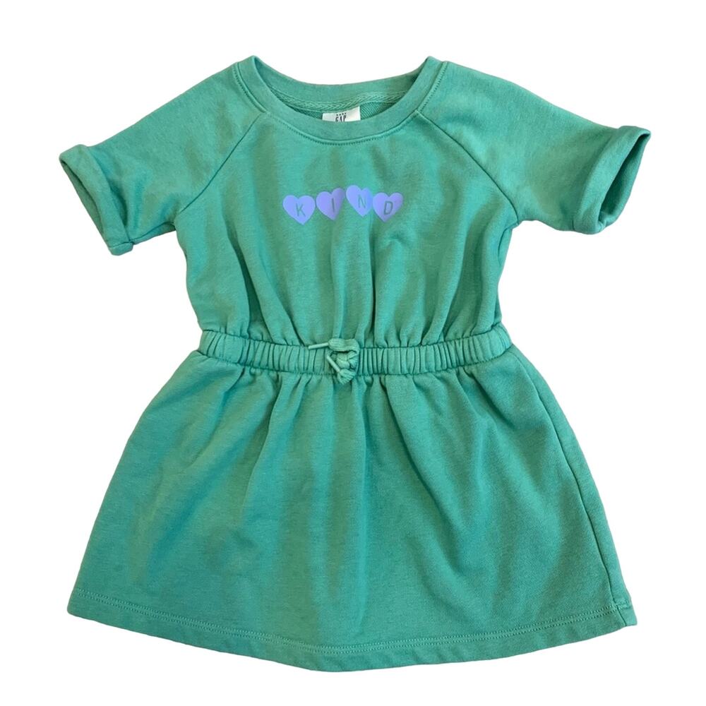 GAP Short Sleeve Dress Green 18-24 months